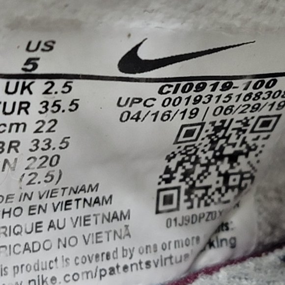 Nike Air Force 1 Shadow Sneaker White - Women's US 5 (US 3.5Y) - Picture 12 of 13